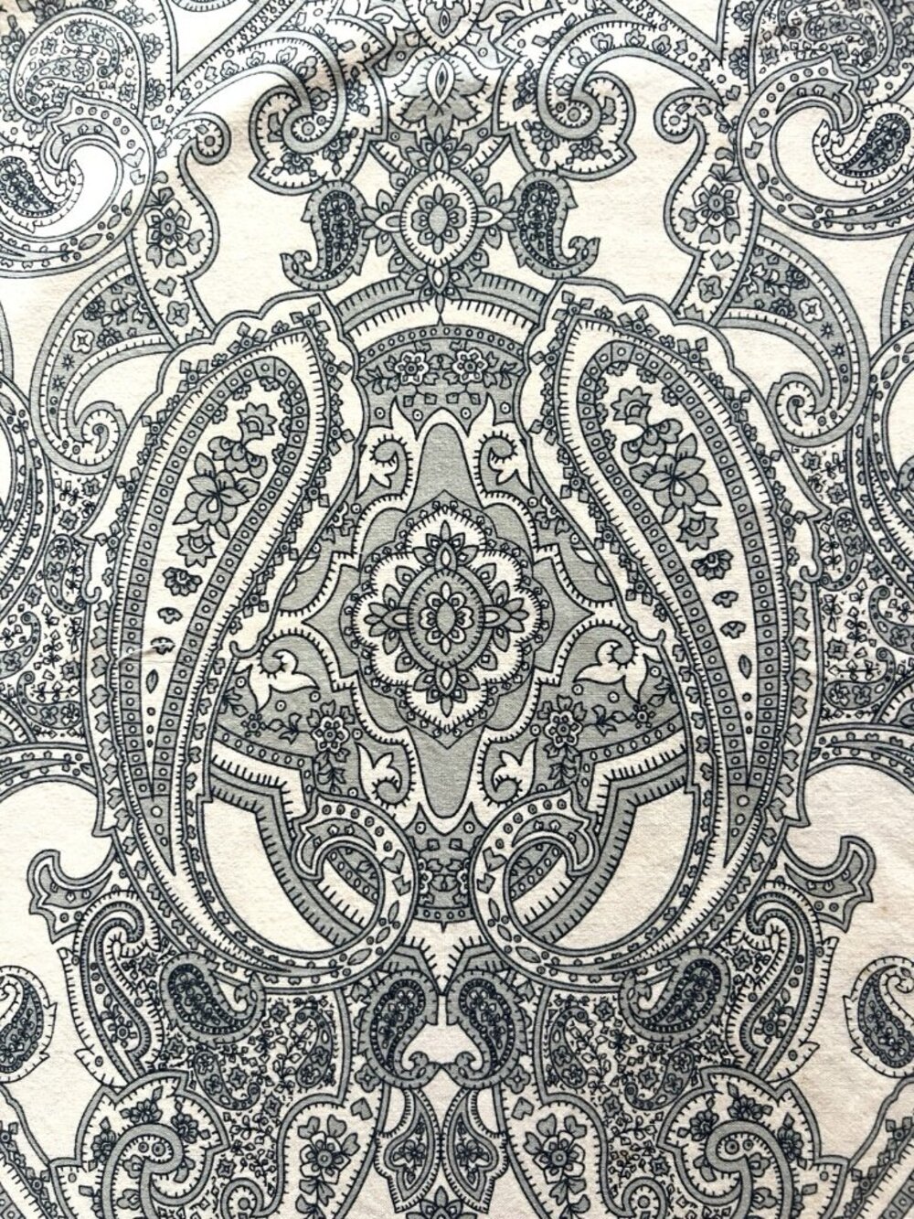 IKEA Jattevallmo Pillowcase Blue White Paisley Standard 100% Cotton Bedding